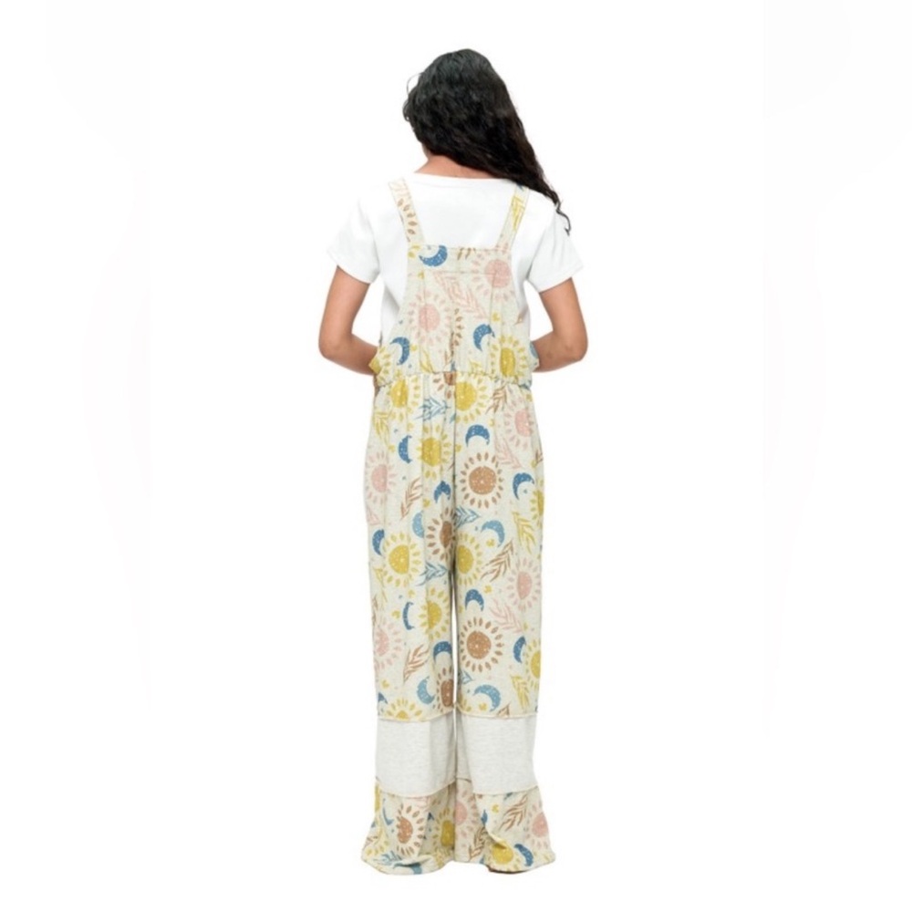 ✨RESTOCK✨Celestial Sun Moon Print Overalls - Picture 2 of 4